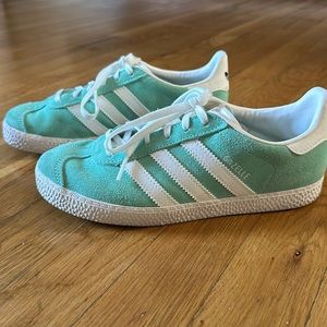 Kids Mint Green Adidas Gazelle
